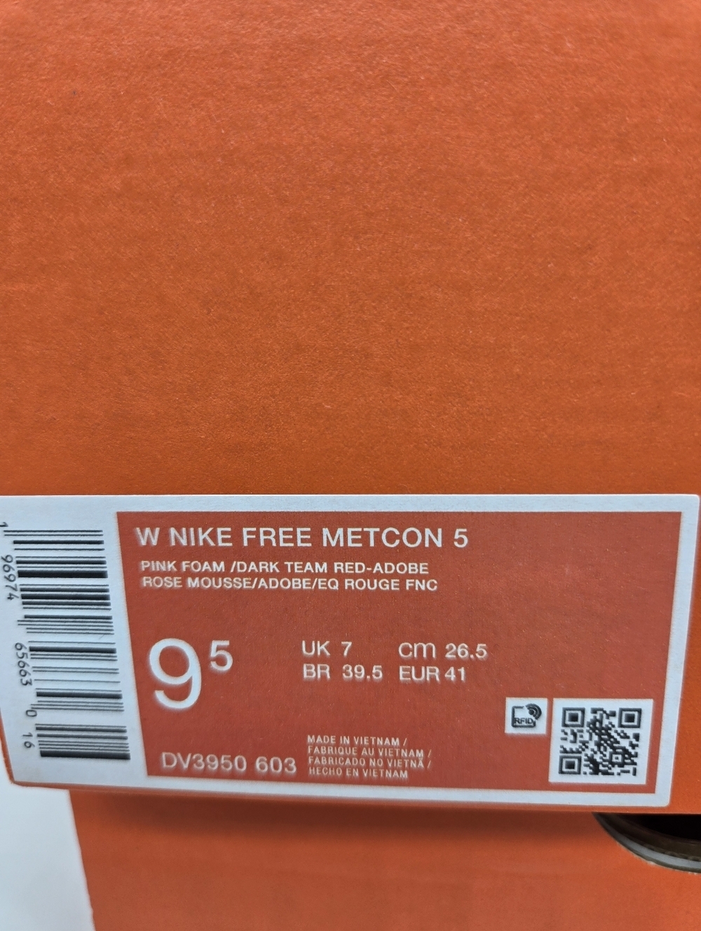 Nike Women's Free Metcon 5 Premium Pink Foam Women's Workout Shoes Size 9.5 - Picture 8 of 8